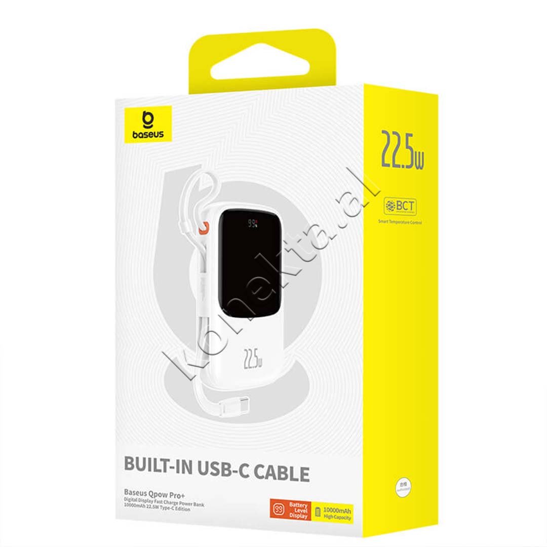 Baseus Wireless Power Bank, 10000mAh, 22.5W, White - Thumbnail 8