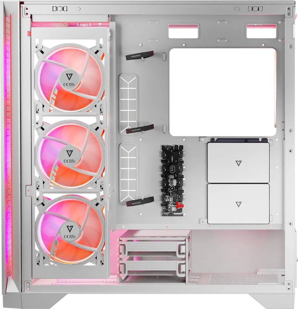 Modecom Volcano Expanse T Apex ARGB Case, White, Midi Tower - Thumbnail 9