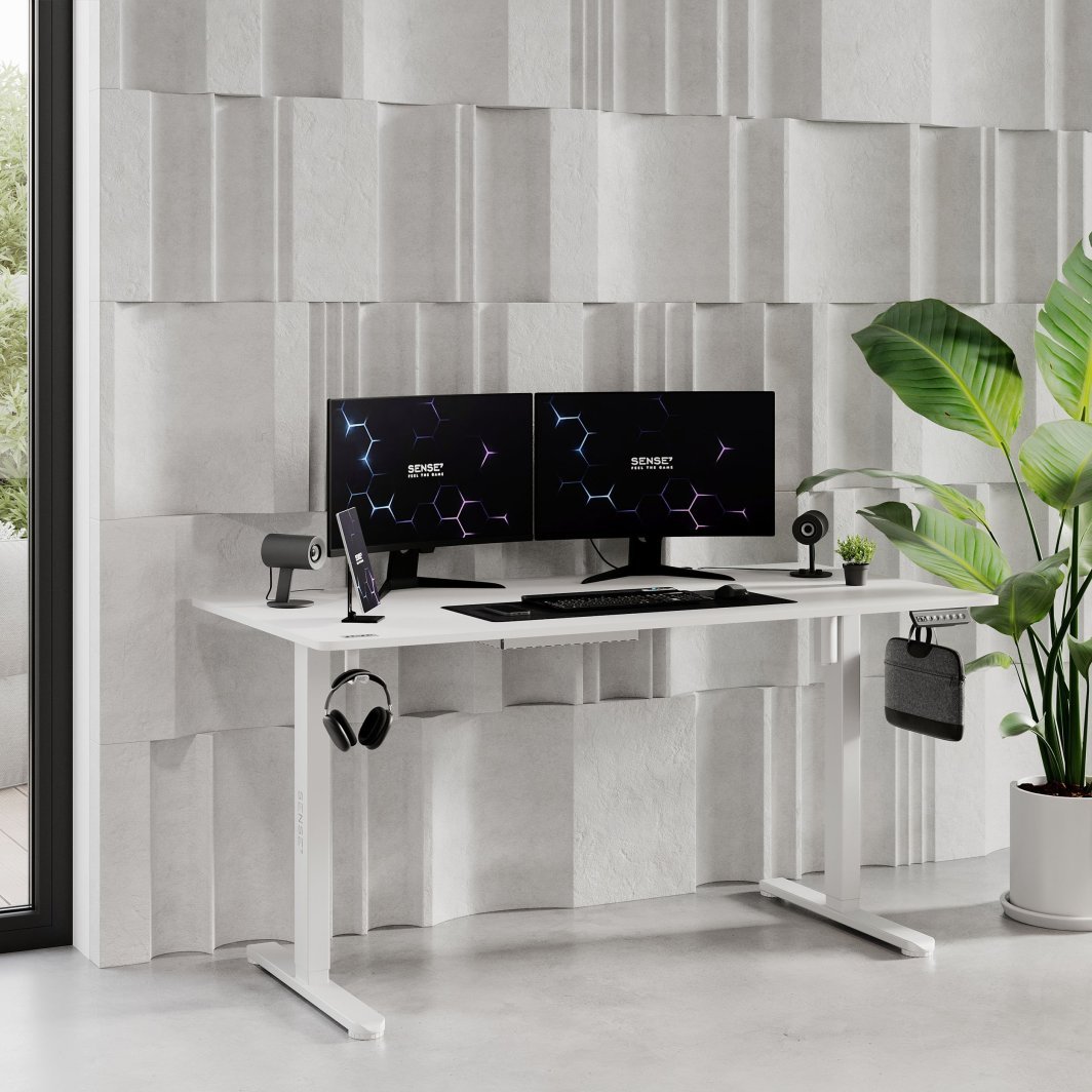 SENSE7 Nojo Table, 140cm x 70cm, White - Thumbnail 10