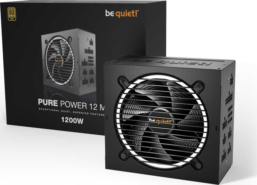 Be quiet! Pure Power 12 M BN346 Power Supply, ATX 3.0, 1200W - Thumbnail 4
