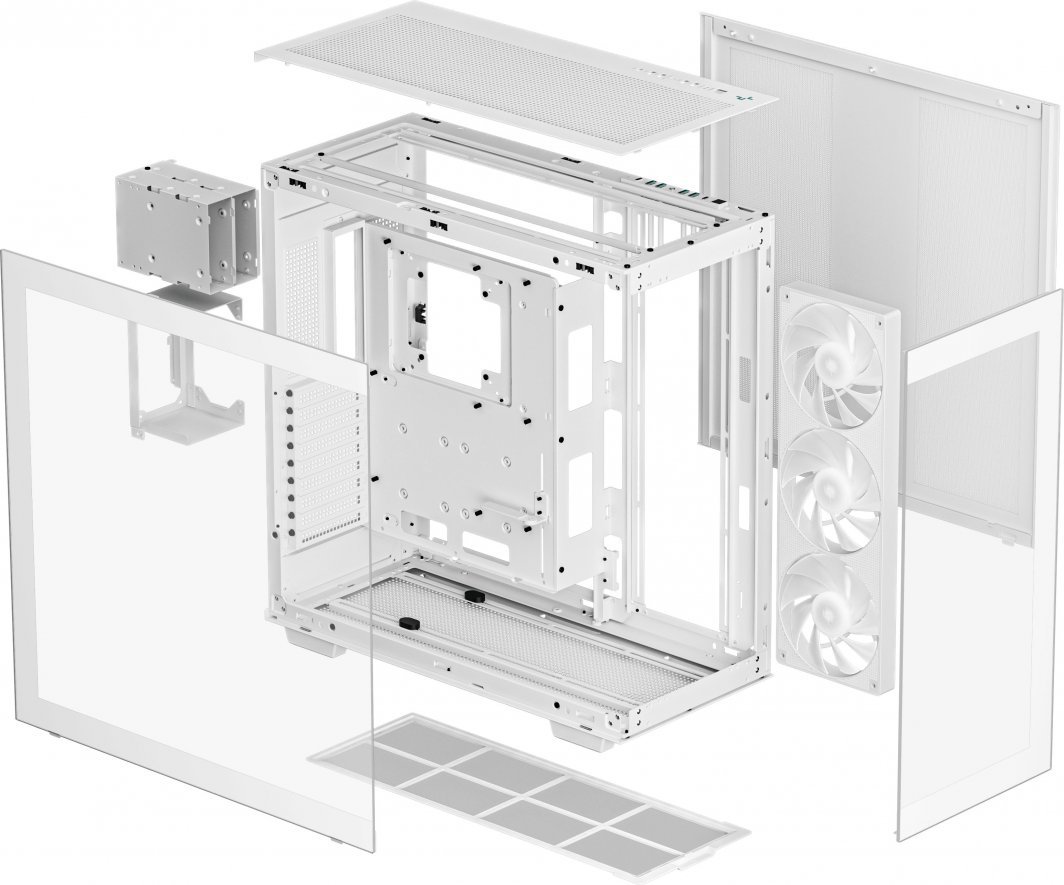 Deepcool CH780 WH Case, White, Full Tower - Thumbnail 12