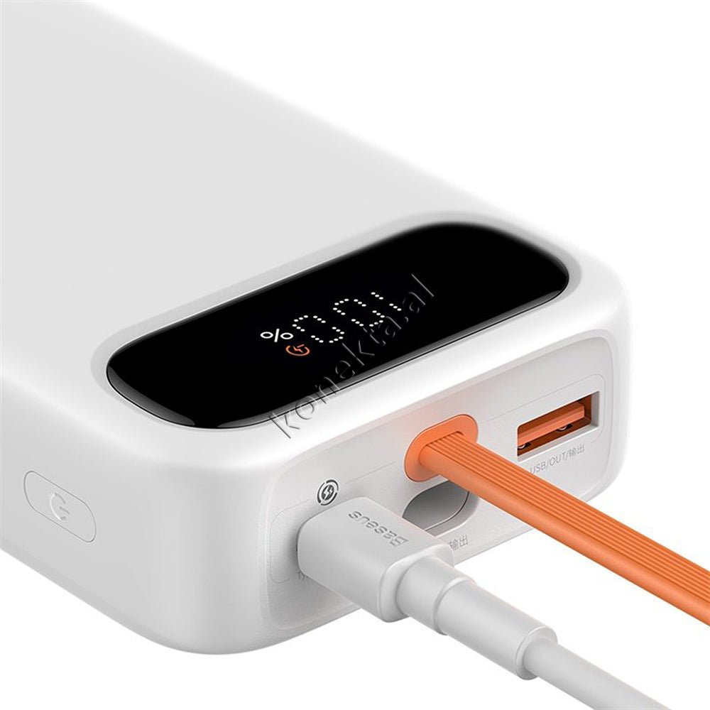 Baseus Battery, 10000mAh & 20000mAh, Black / White, 2 Ports and 1 Type-C Cable - Thumbnail 15
