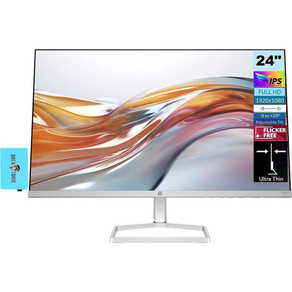 HP Series 5 524SW Monitor, 24 Inch IPS Panel - Image 1