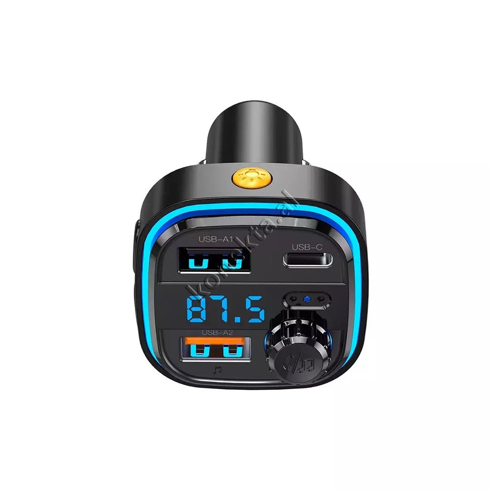 XO Adaptor Karikimi Me Ndricim, Panel Digjital Dhe Mp3 Me Bluetooth Per Makine - Thumbnail 2