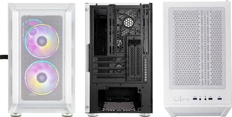 Kolink Citadel Mesh RGB Case, White, Micro Tower - Thumbnail 3