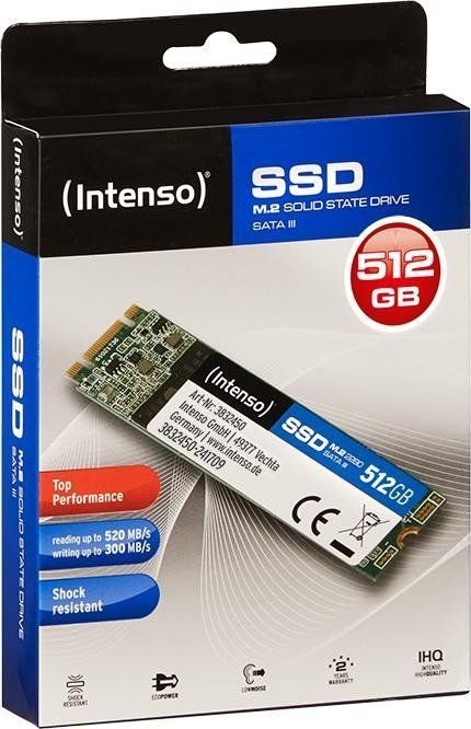Intenso Top SSD, 512GB, M.2 2280 SATA III - Thumbnail 2