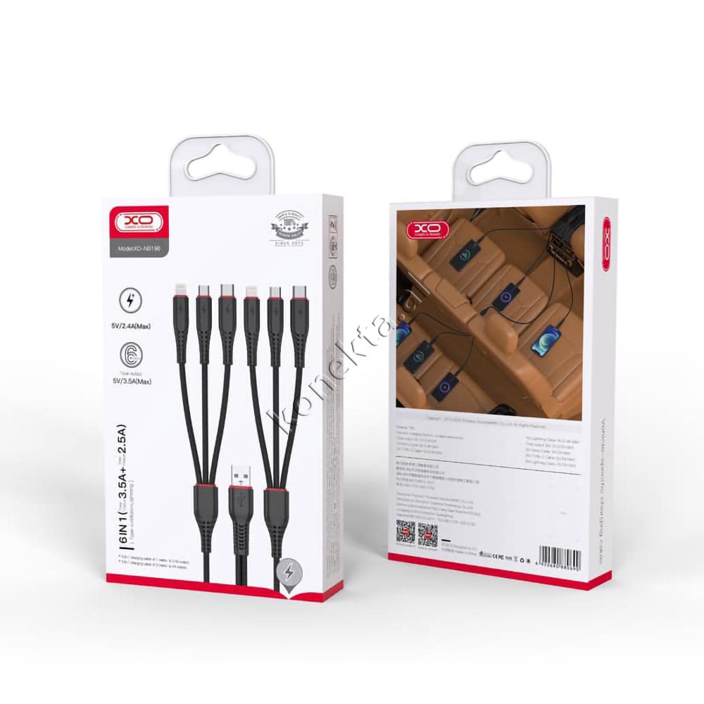 Baseus 6 in 1 Charging Cable, 1.2m - Thumbnail 6