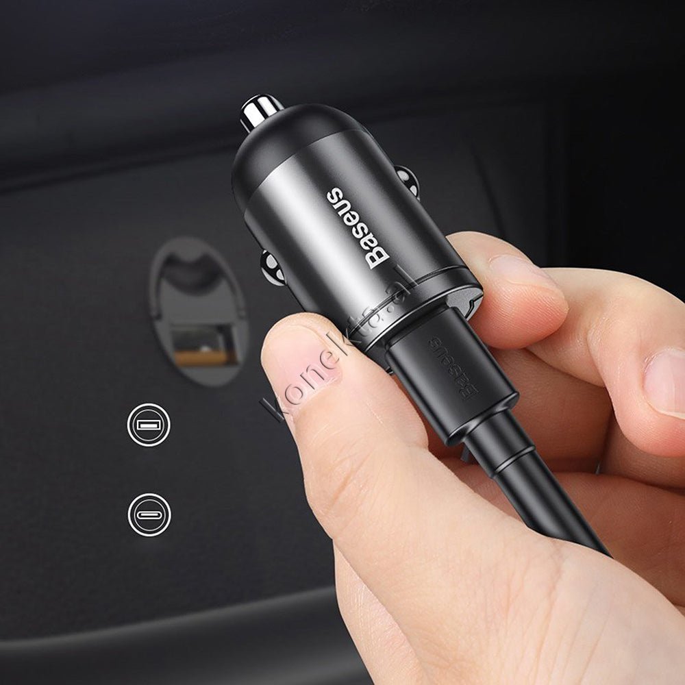 Baseus Adaptor Karikimi Per Makine Fast Charge + Kabell Karikimi - Thumbnail 9