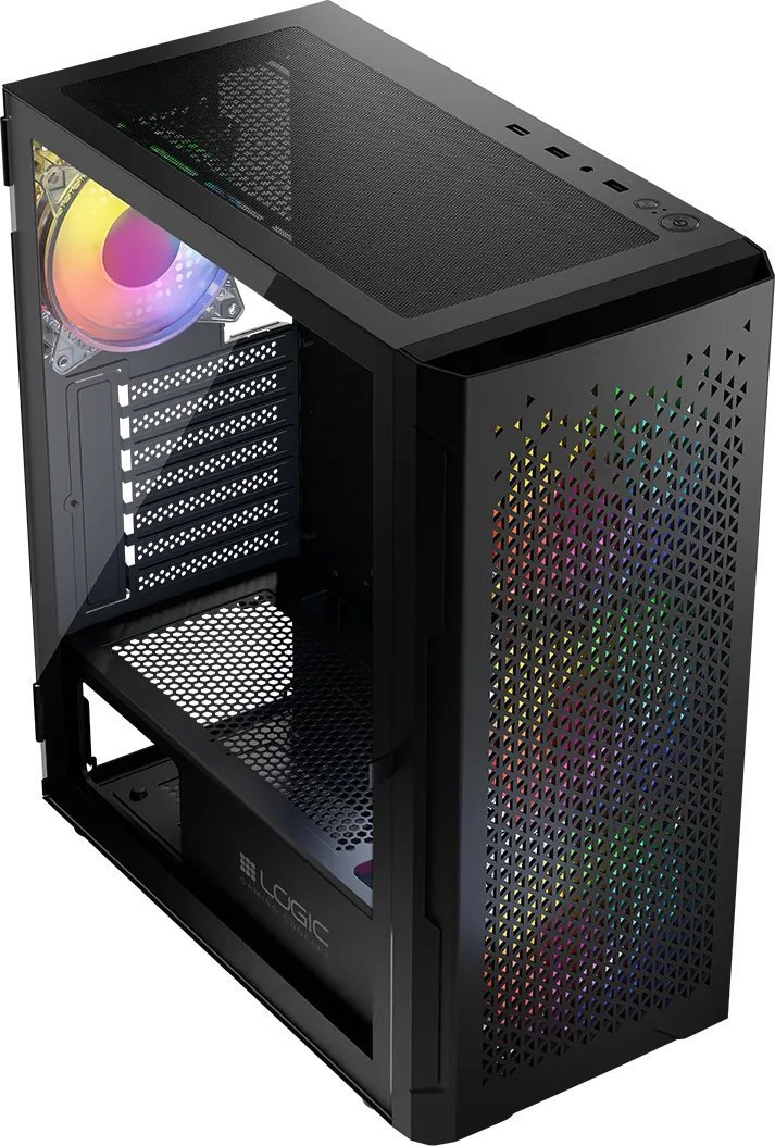 Logic Concept Aramis ARGB Case, Black, Midi Tower - Thumbnail 6