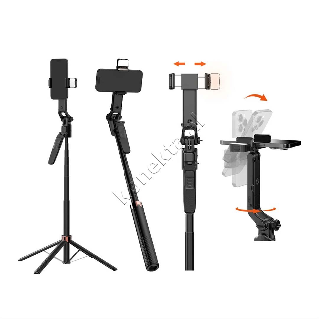 tjetertjeter Tripod Me Sensor Ndjekjeje Inteligjent 360° Me Drite - Thumbnail 3