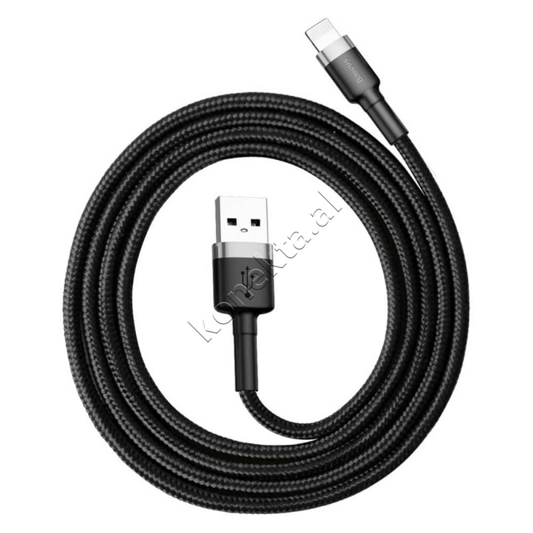 Baseus USB Ne Lightning Cable, 1m, Black - Image 1