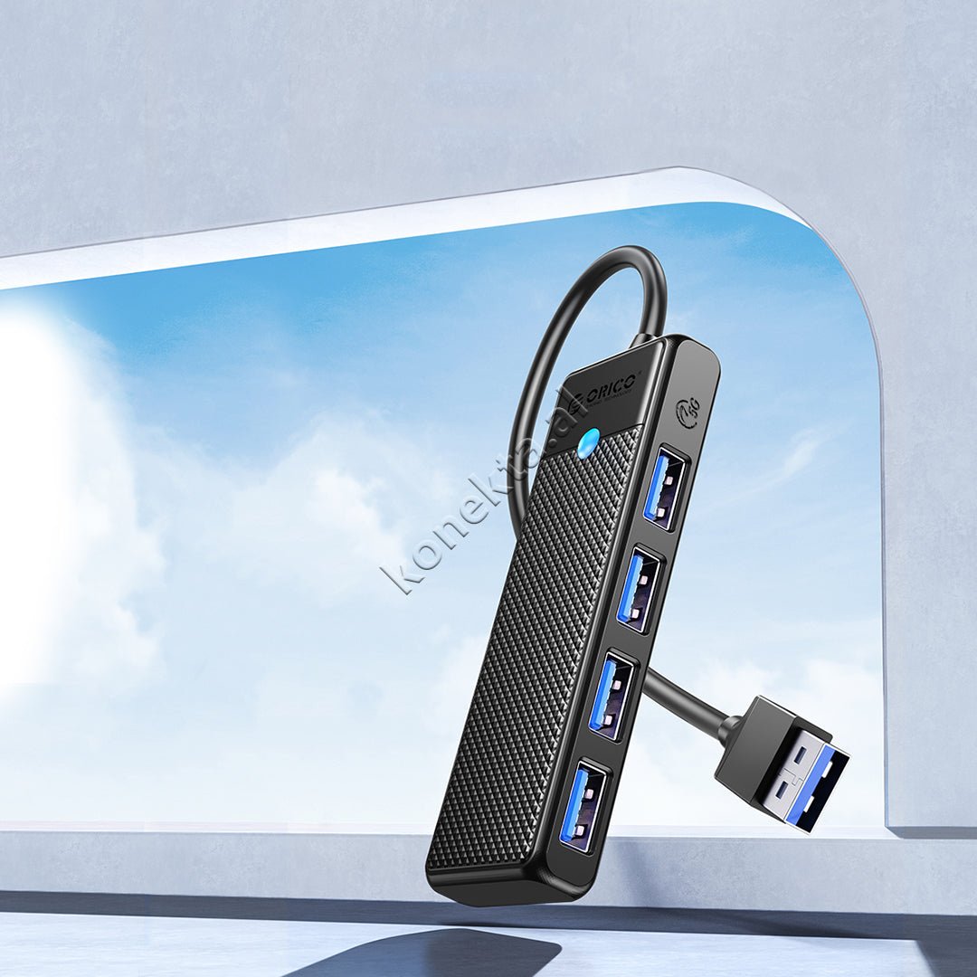 Orico USB Hub, 4 Porta USB 3.0, E zezë - Image 1