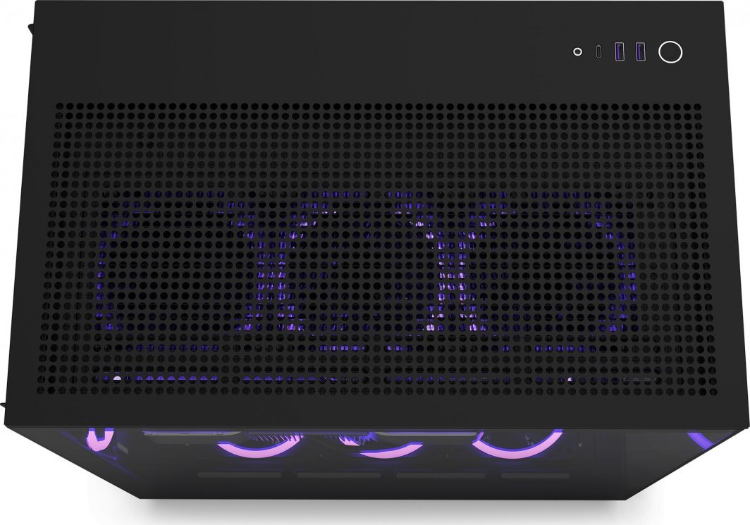 NZXT H9 Flow Case, Black - Thumbnail 2