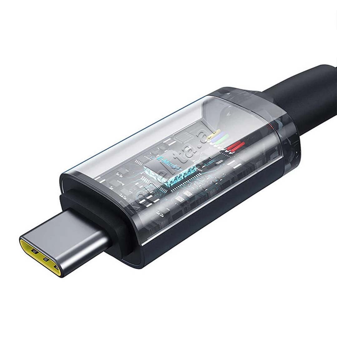 Baseus Type-C to Type-C Cable, 100W, 1.5m, Black - Thumbnail 5