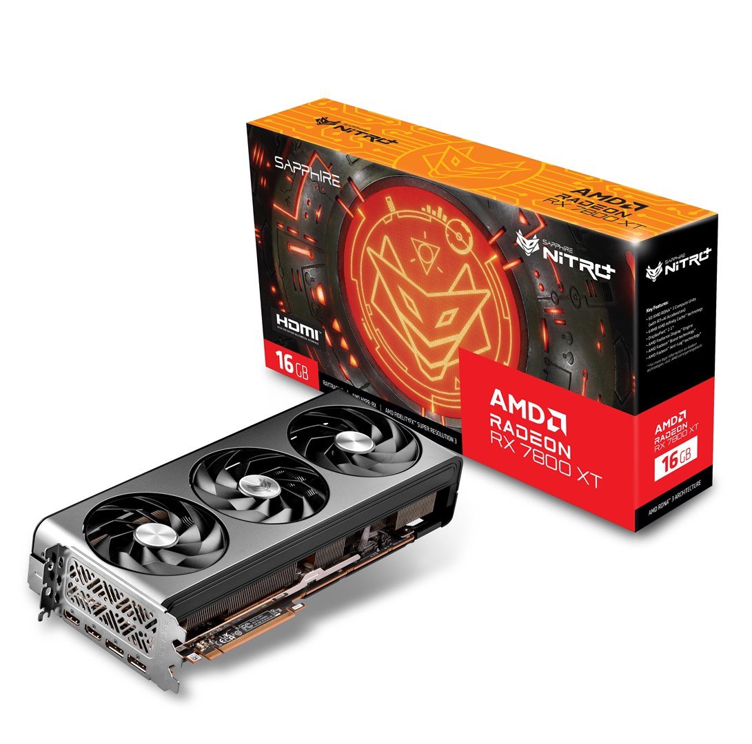 Sapphire Nitro+ Radeon RX 7800 XT 16GB GDDR6 Graphics Card - Image 1