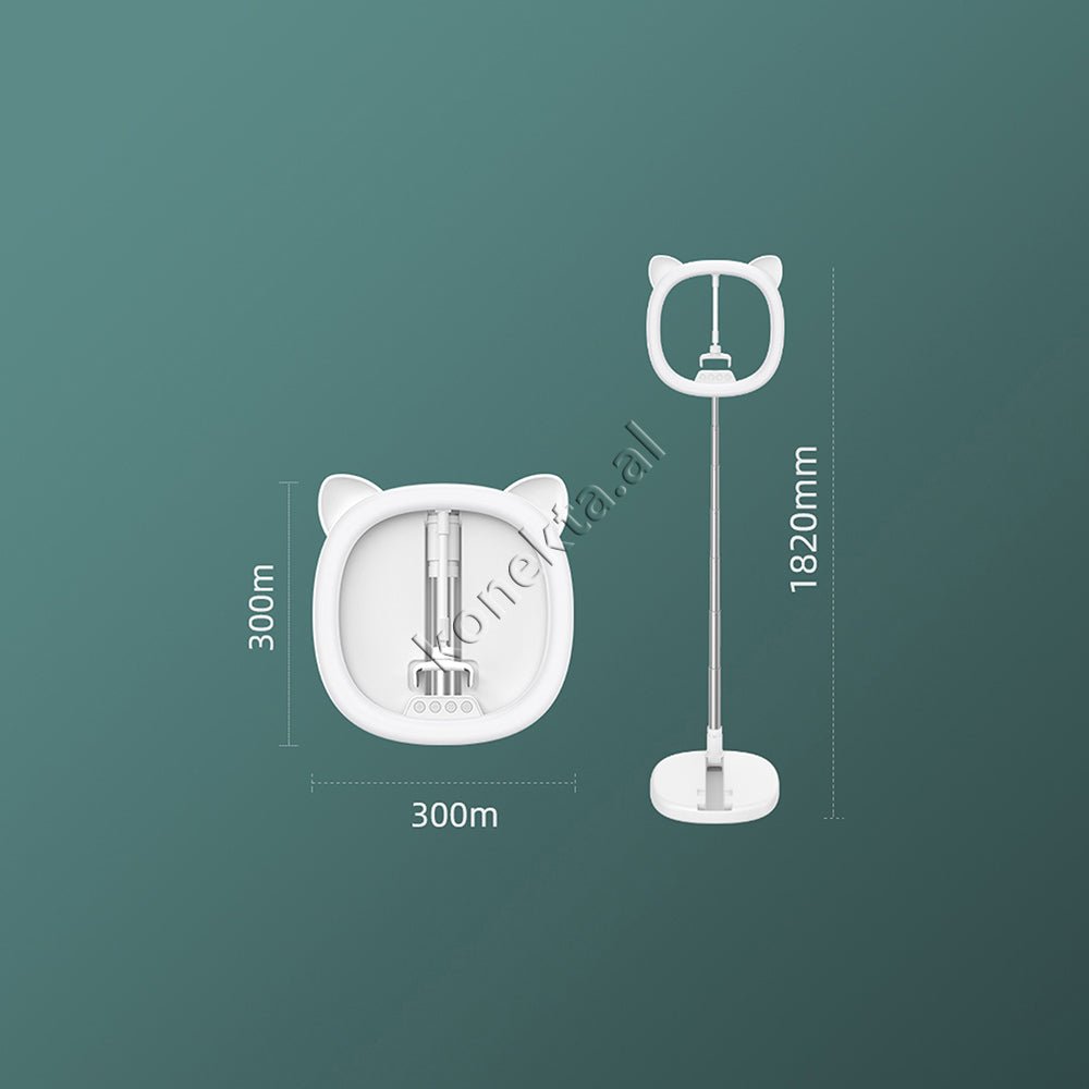 Remax Tripod Me Drite Rrethore LED Per Ndricim Perfekt - Thumbnail 10