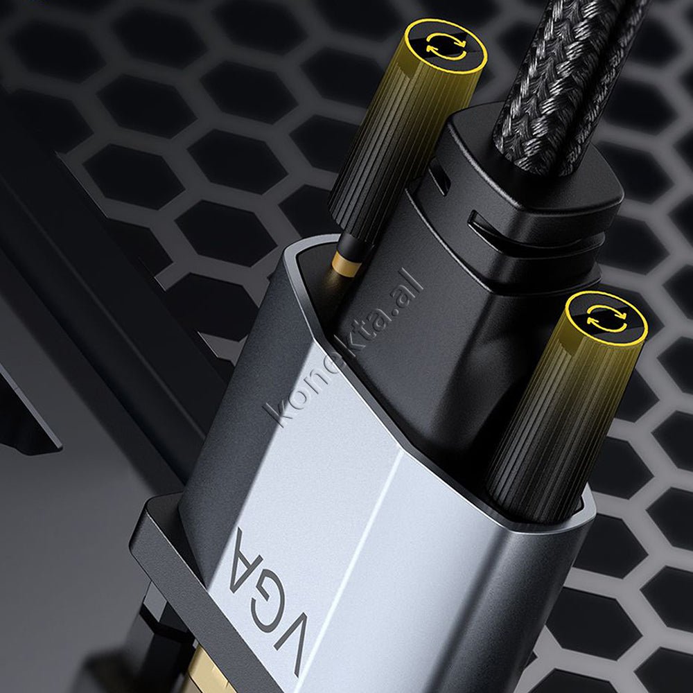Baseus VGA Cable, 1m / 2m, Gray - Thumbnail 15