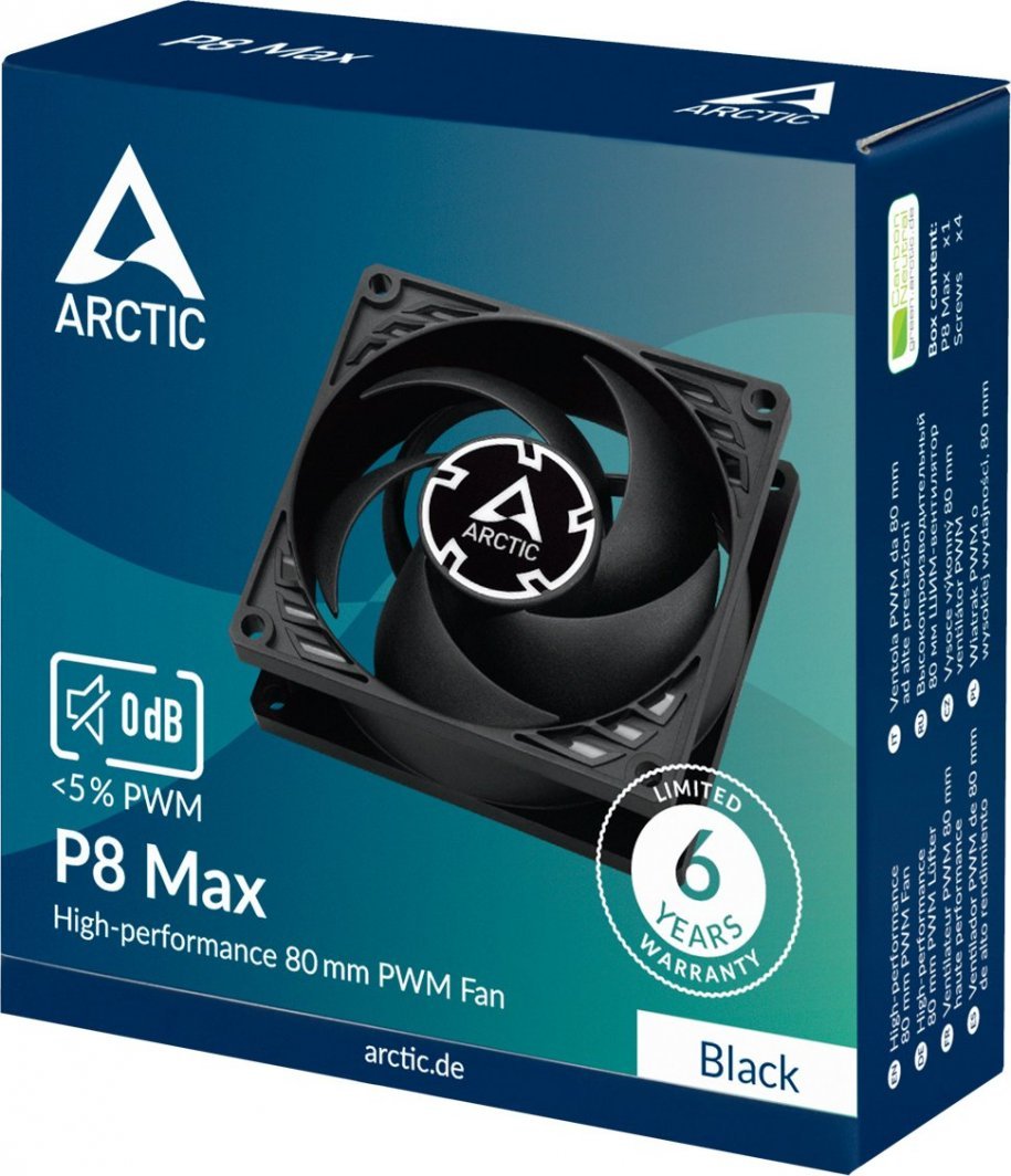 Arctic P8 Max Cooler, 80 mm - Thumbnail 6