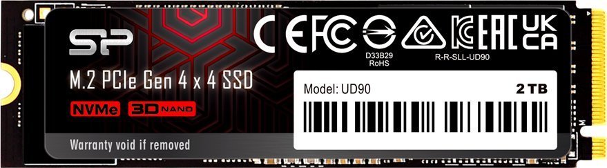 Silicon Power UD90 SSD, 4TB, M.2 2280 PCI-E x4 Gen4 NVMe - Image 1
