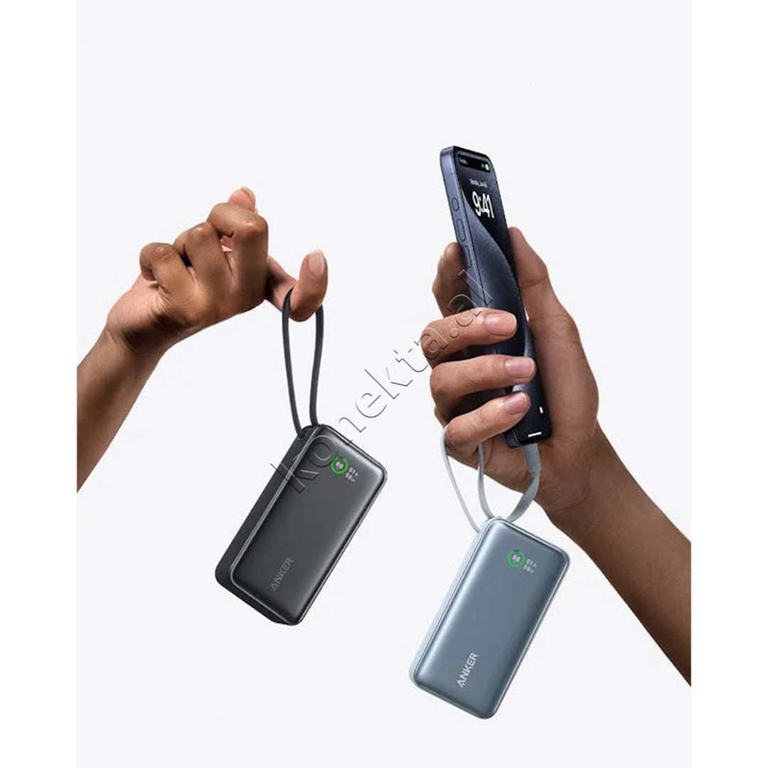 Anker 10000mAh Battery 30W Me Fishe Type-C Te Terheqshme - Thumbnail 6