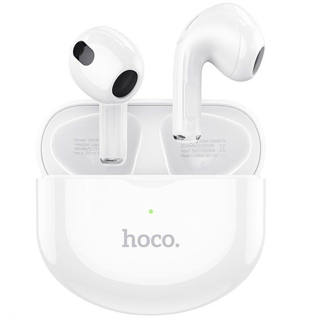 Hoco EW35 Sonido Wireless Bluetooth Earbuds, White - Thumbnail 2