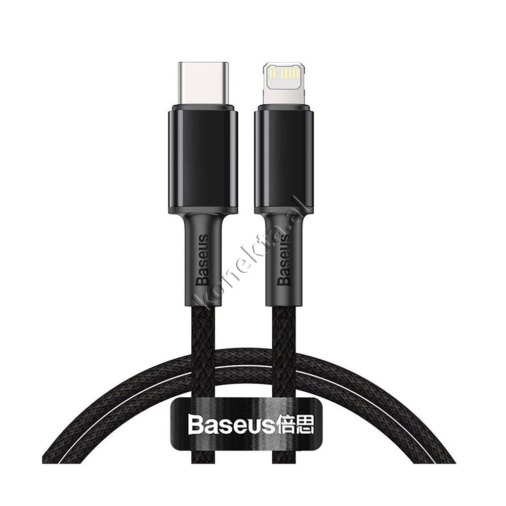 Baseus 2 Ne 1 Type-C Ne Lightning Cable, Fast Charge 20W, PD Protocol, 1m, Black - Image 1
