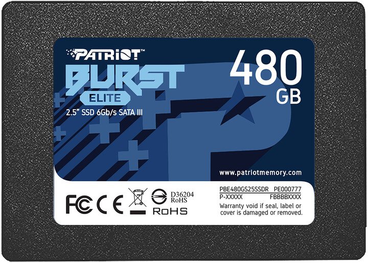 Patriot Burst Elite SSD, 2.5", 480GB - Image 1