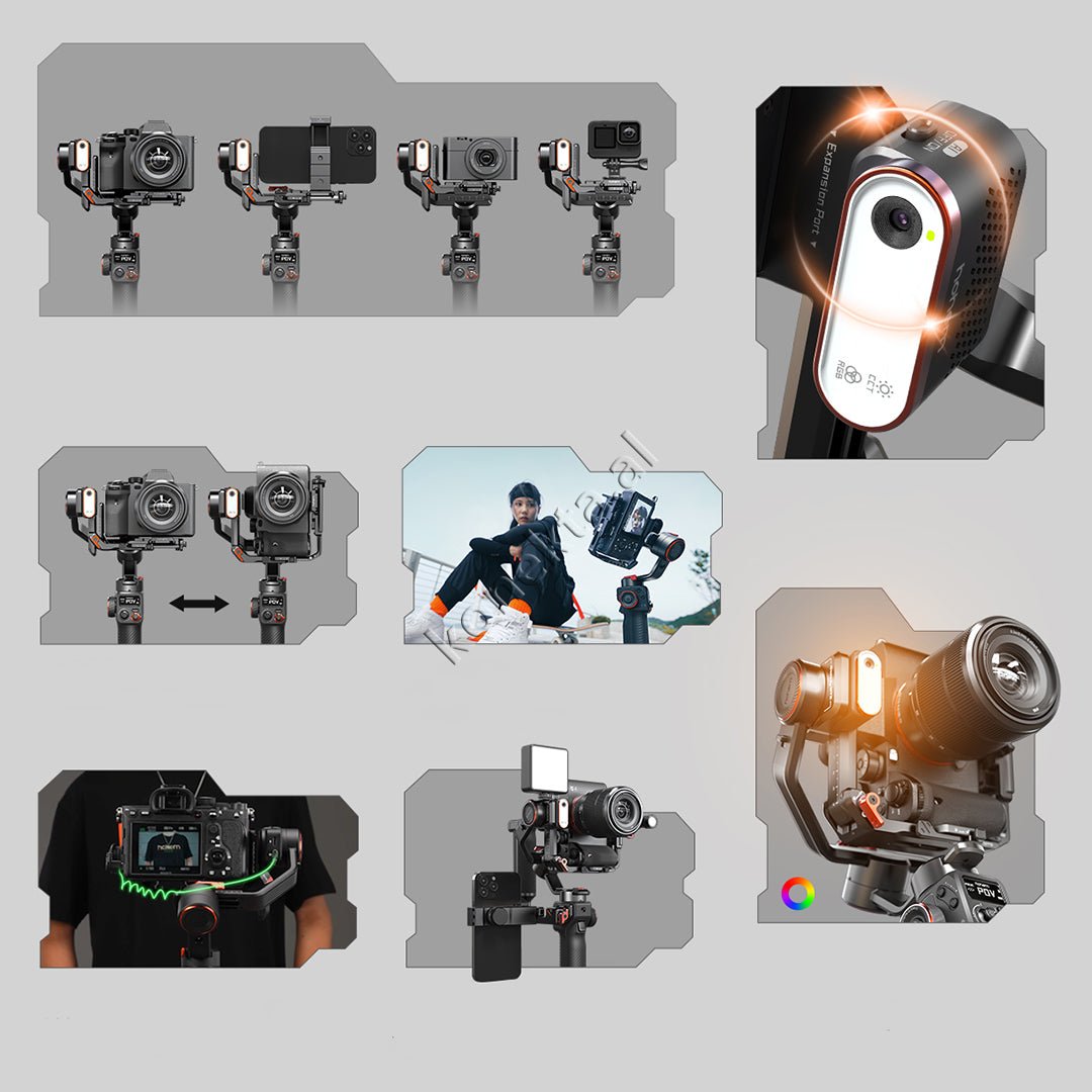 Hohem iSteady MT2 Gimbal Kit, Black - Thumbnail 9