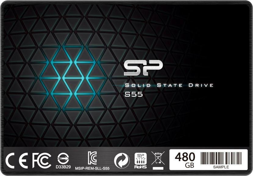 Silicon Power S55 SSD, 480GB, 2.5" SATA III - Image 1