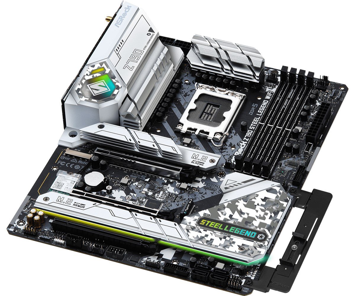 Asrock Z790 Steel Legend WiFi Intel Z790 LGA 1700 ATX Motherboard - Thumbnail 2