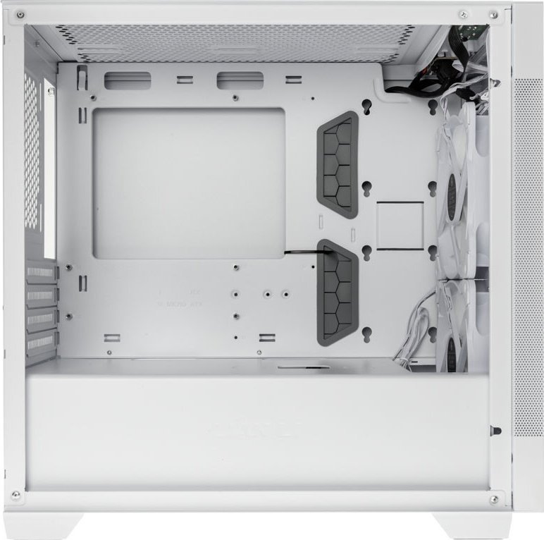 Lian Li LANCOOL 205M Mesh Case, White, Micro Tower - Thumbnail 6