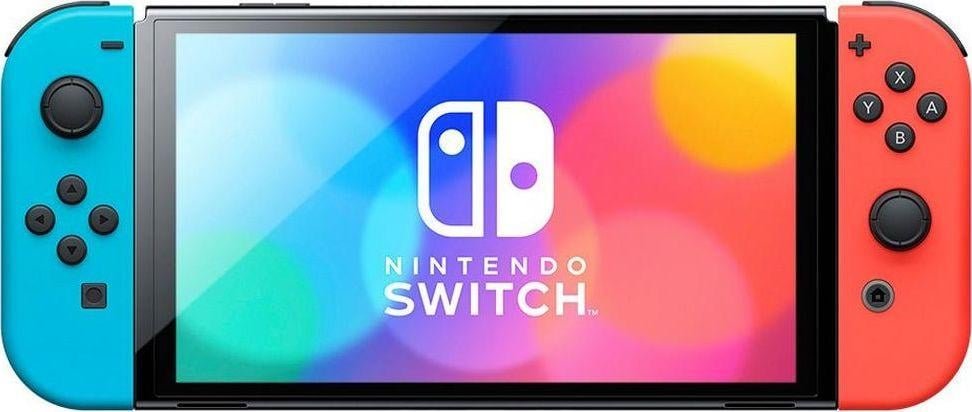 Nintendo Switch OLED Console, Red/Blue - Image 1
