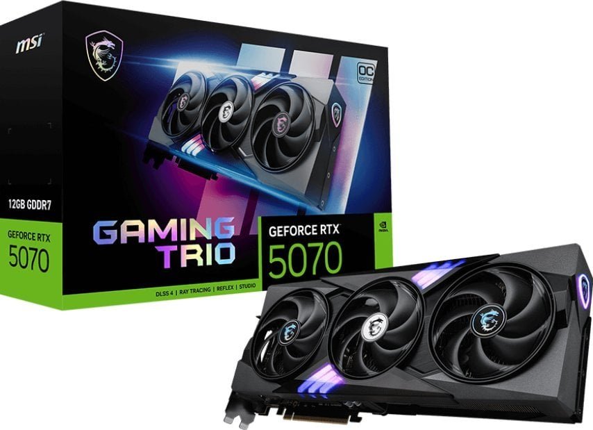 MSI GeForce RTX 5070 Gaming Trio OC Graphics Card, 12GB GDDR7 DLSS4 - Image 1