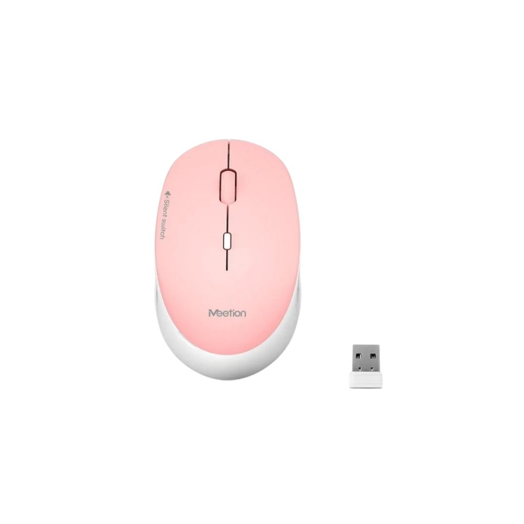 MEETION R 547 Mouse, White, Red - Image 1