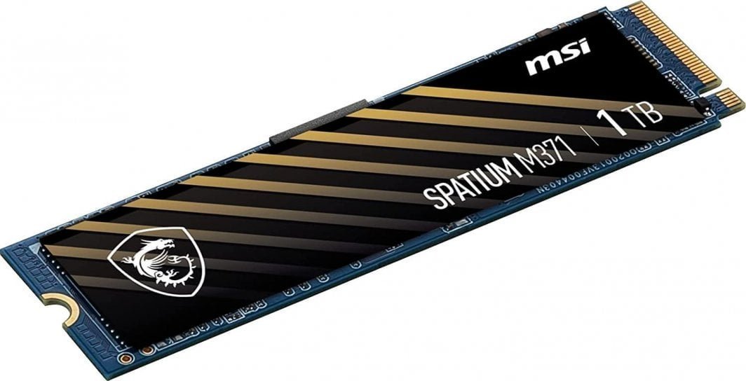MSI Spatium M371 SSD, 1TB, M.2 2280 PCI-E x4 Gen3 NVMe - Thumbnail 2