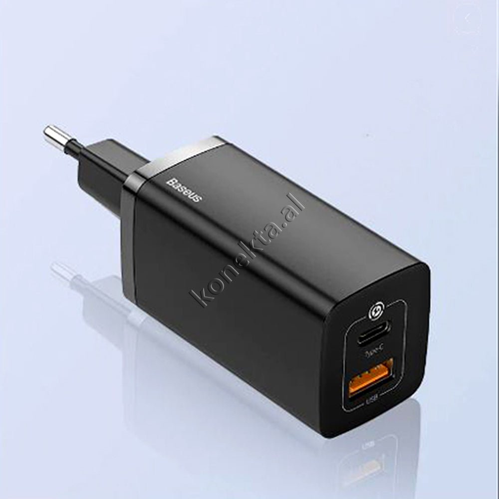 Baseus 65W Charger, White, Type-C and USB Ports, Fast Charge - Thumbnail 3