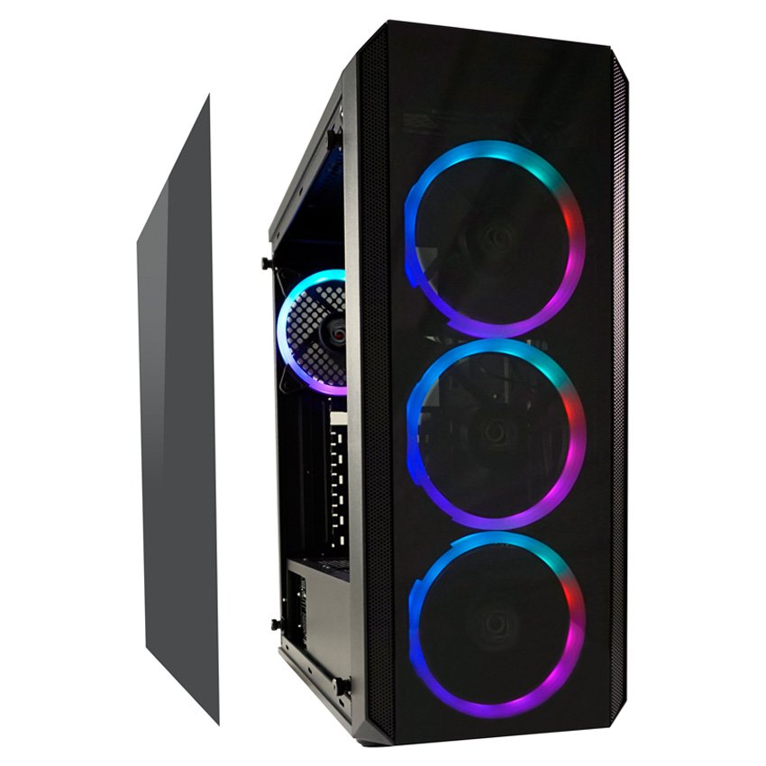 CUSTOM BUILD Gaming Desktop, Ryzen 5-5500, 16GB RAM, 480GB SSD, NVIDIA GTX 1650, LC Power Curved 24" 165Hz - Thumbnail 5