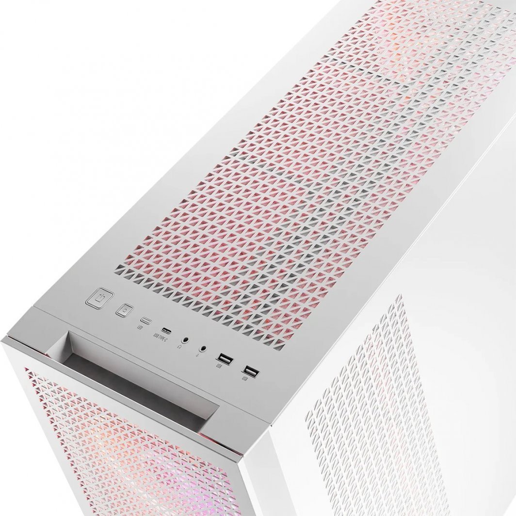 Modecom Volcano Expanse T Apex ARGB Case, White, Midi Tower - Thumbnail 6
