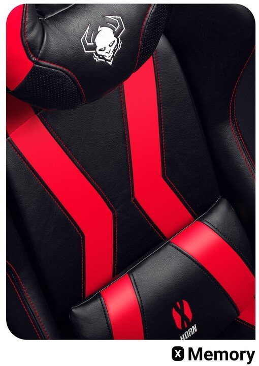 Diablo Chairs X-Horn 2.0 Chair, Black / Red - Thumbnail 6
