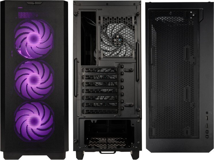 Kolink Unity Solar Mesh ARGB Case, Black, Midi Tower - Thumbnail 2