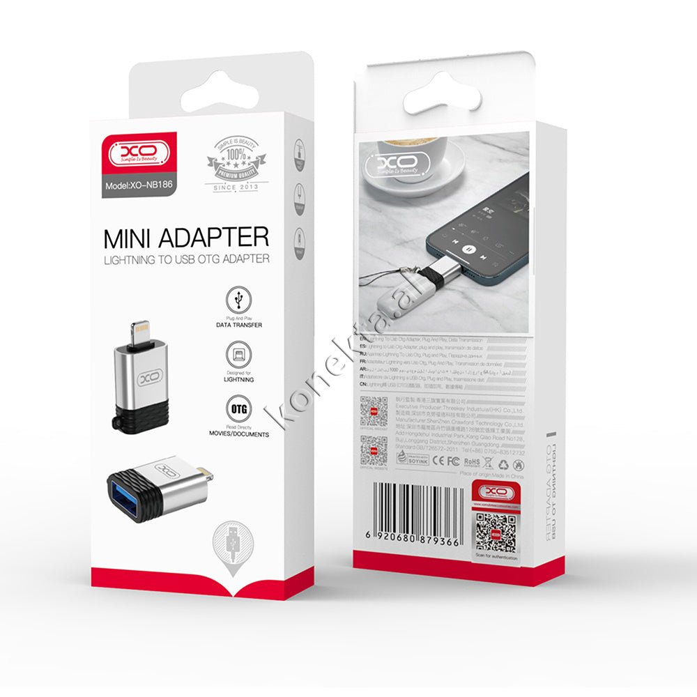 XO Adaptor OTG Nga Lightning Ne USB 3.0 - Thumbnail 2