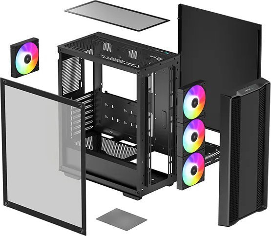 Deepcool CC560 ARGB V2 Case, Midi Tower - Thumbnail 4