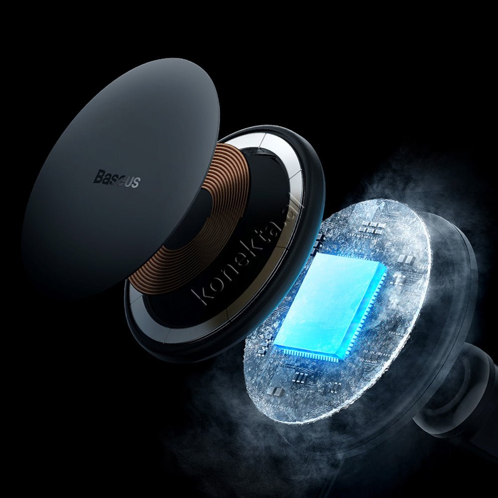 Baseus Mbajtese Celuari Per Makine Me Karikim Wireless Dhe Porte USB - Thumbnail 14
