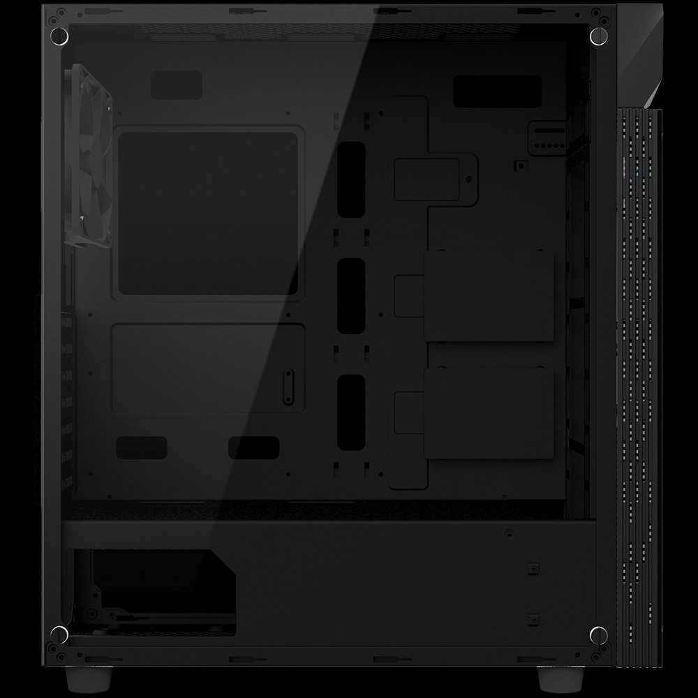 GIGABYTE AORUS C200 Case, Mid tower, Black - Thumbnail 4