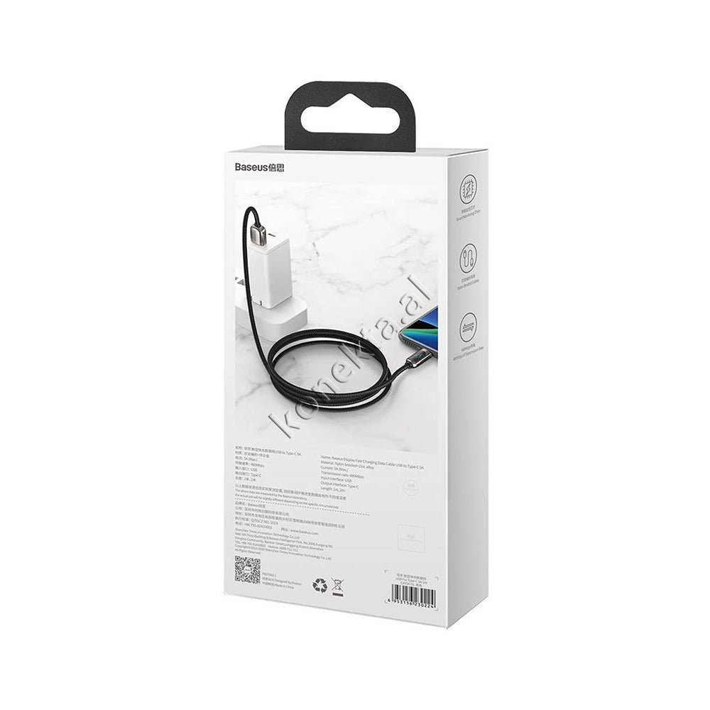 Baseus Fast Charge 5A Cable, 1m, Black - Thumbnail 13