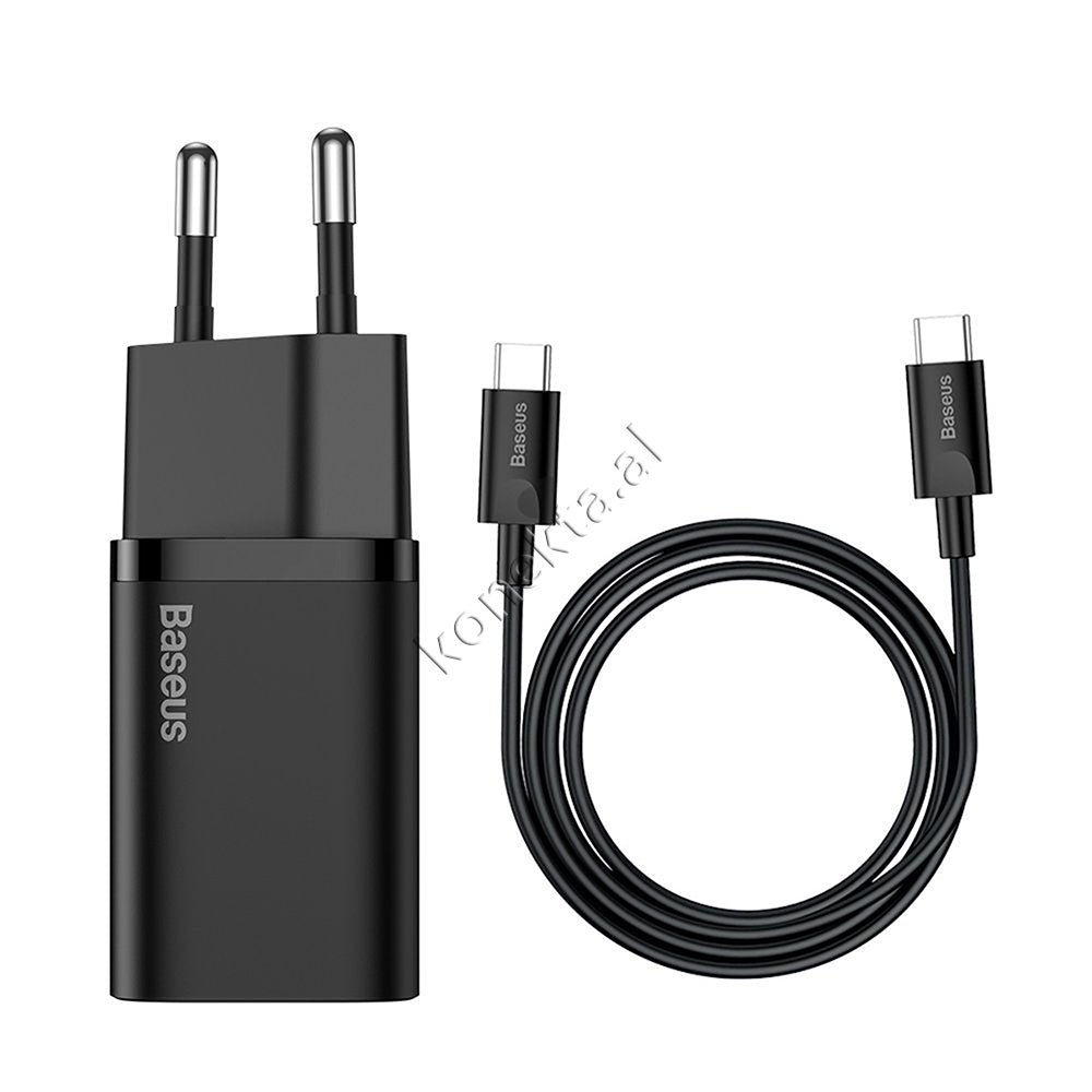 Baseus Charger with Type-C Port and 20W Charging Cable - Thumbnail 9