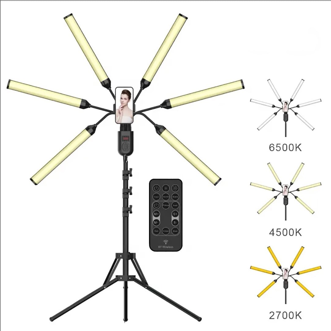 tjetertjeter Trekembesh Tripod Me 6 Drita LED Te Palosshme - Thumbnail 3