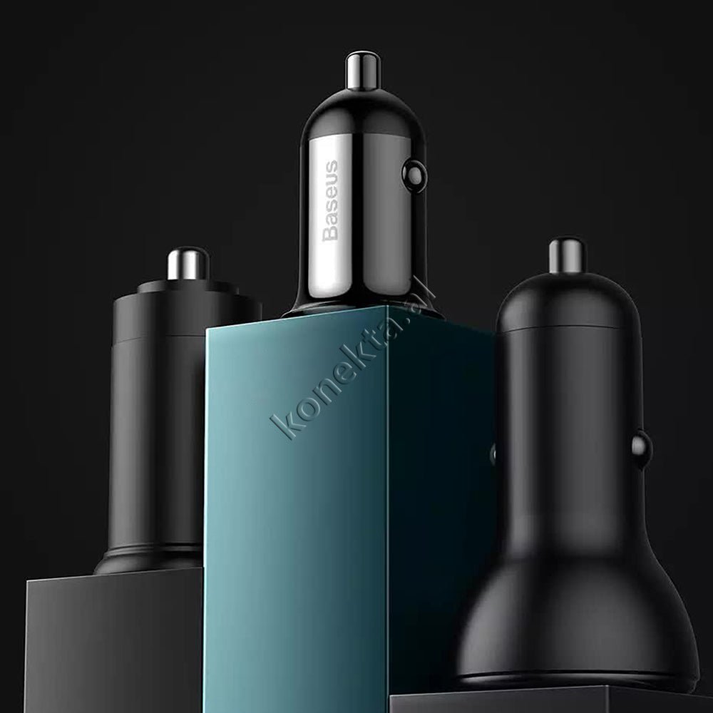Baseus Car Charger, Black, Dual Port 4.8A - Thumbnail 9