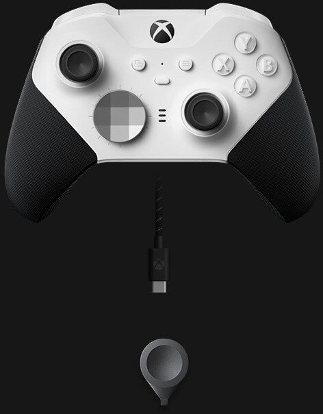 Microsoft Xbox Elite Series 2 Core Controller, White - Thumbnail 5