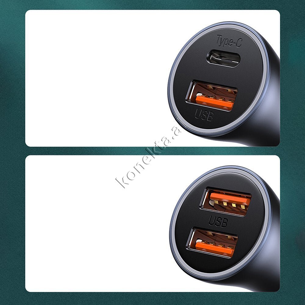 Baseus Car Charger 40W with Type-C to Lightning Cable - Thumbnail 13